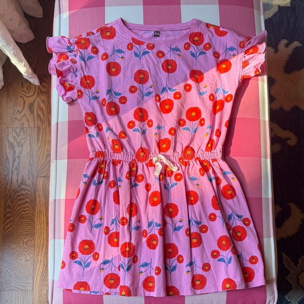 Floral Pink Kids Dress